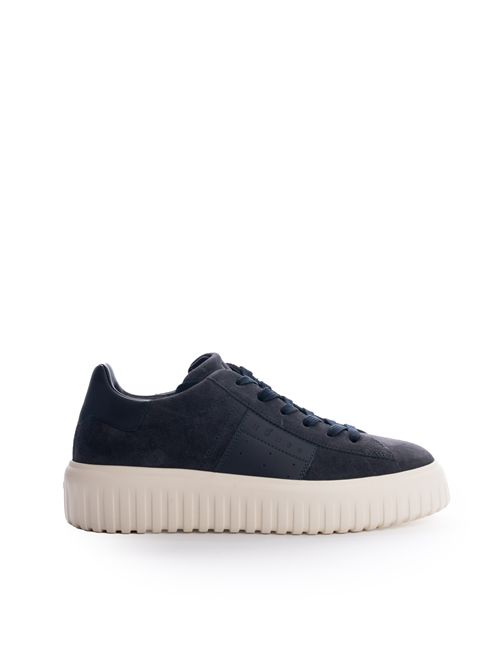Sneakers H-Stripes in suede Blu HOGAN | HXM6450FO7T UHOU801